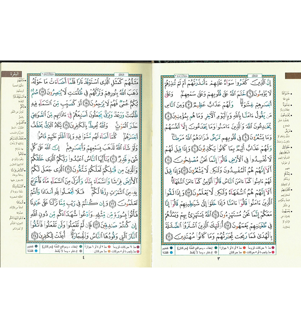 Tajweed Quran - Colour coded Arabic only small (12x17)