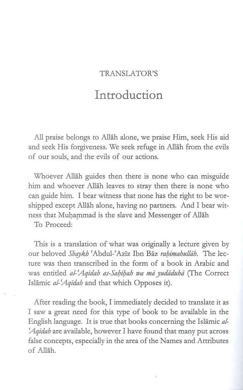 The correct Islamic Aqidah & that which opposes it - NobleBookshop