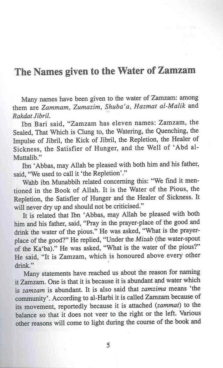The Water of Zamzam