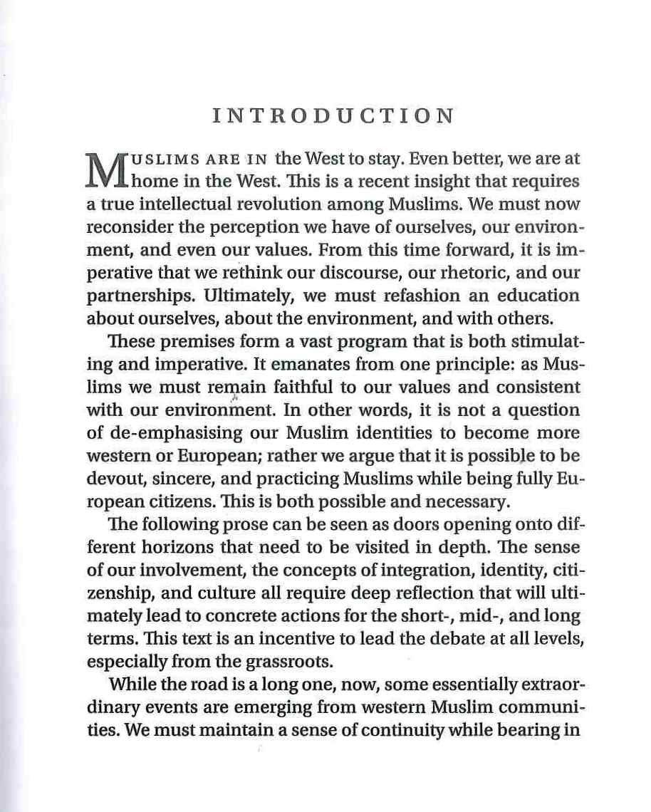 Western Muslims: From Integration to Contribution