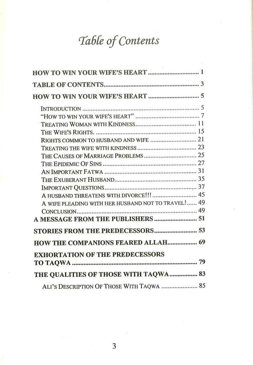 Winning the heart of your Wife