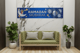 Ramadan Mubarak Banner Blue (24985)