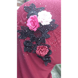 Children Muslim Small Girl Hijab With Lace Islamic Scarf Shawls Stretch Turban - Black,Pink, Beige, Dark Red and White