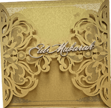 Eid Mubarak Laser Cut Greeting Cards Muslim Islamic Festival 2