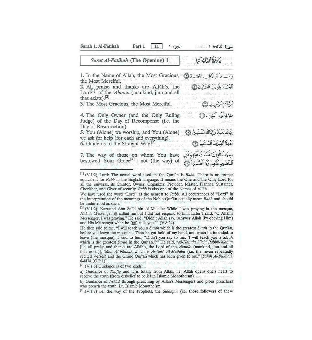 Noble Qur'an Arabic / English : Pocket Plus : Hard Back