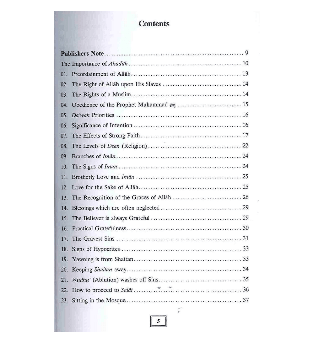 100 Ahadith about Islamic Manners