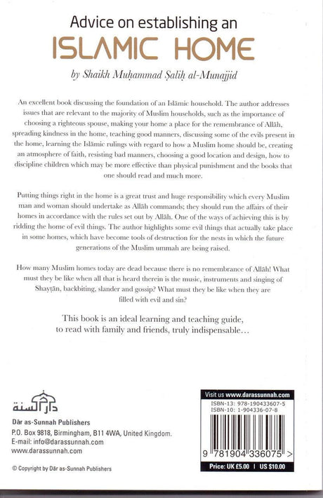 Advice on Establishing an Islamic Home - NobleBookshop