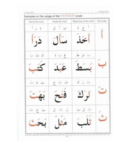 Easy Quran Reading with Baghdadi Primer (Arabic/English)