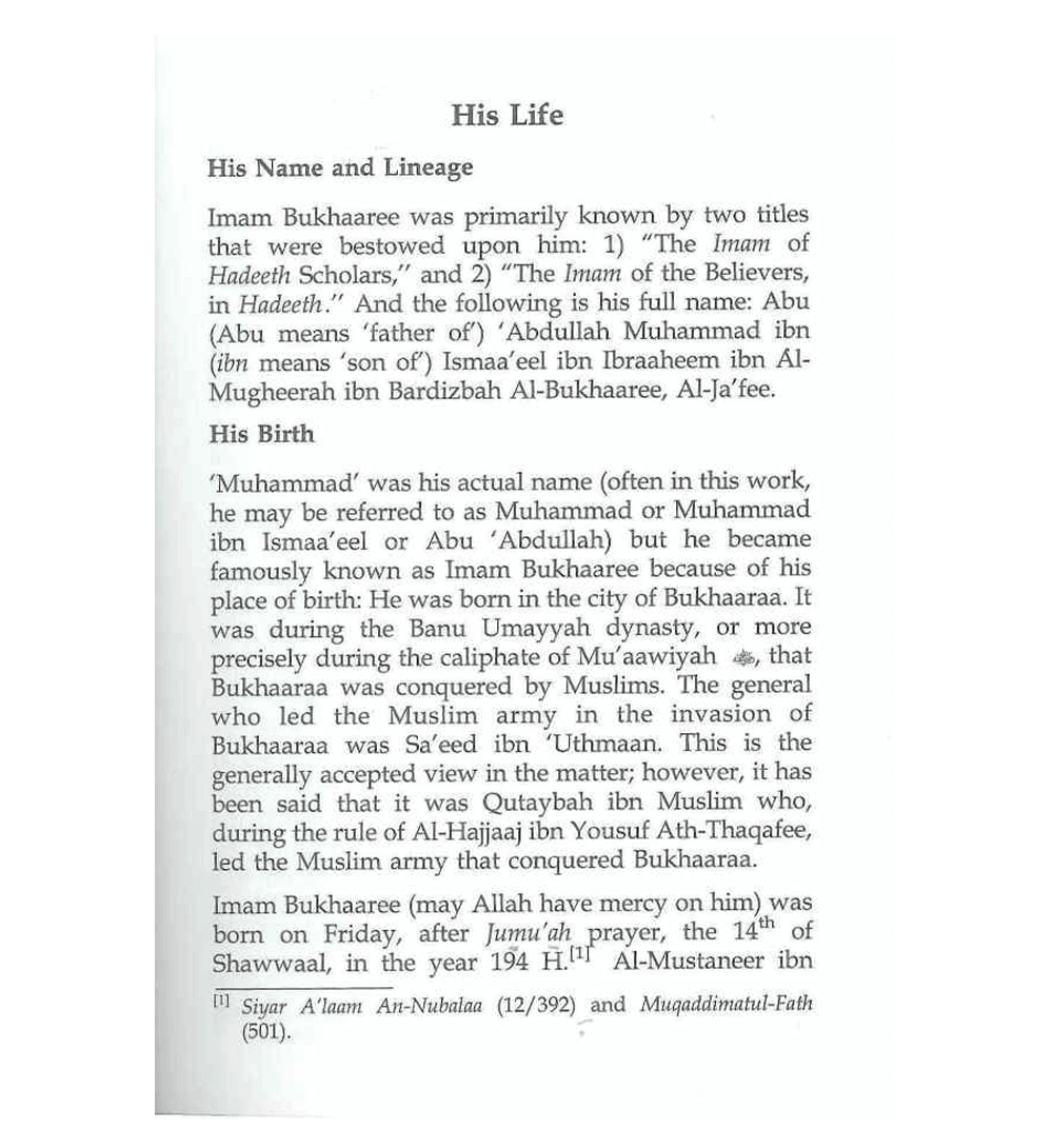 The Biography of Imam Bukhaaree