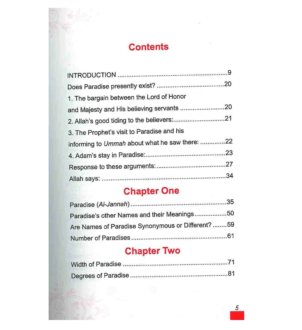 Description of Paradise in The Glorious Qur'an