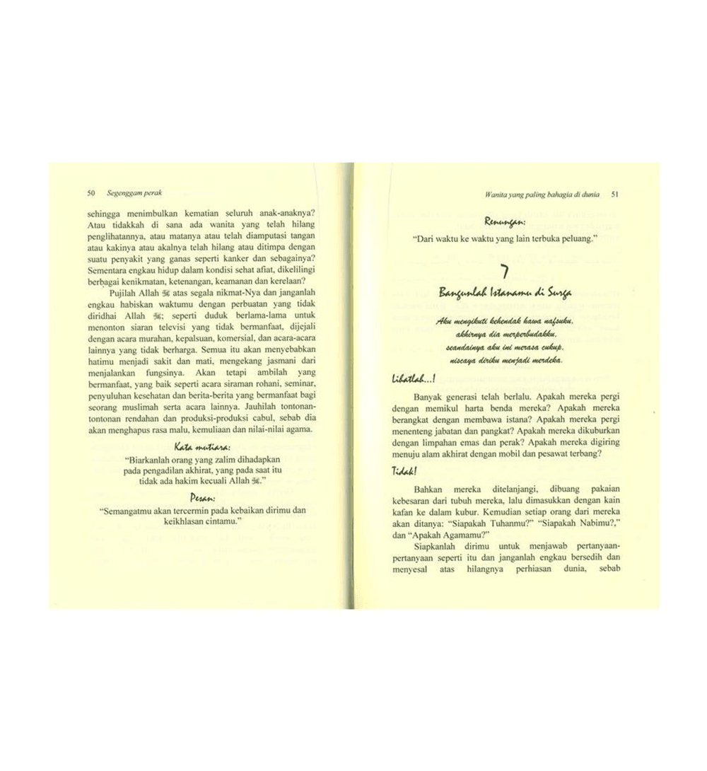 Indonesian:Wanita yang Paling Bahagia di Dunia (You Can Be the Happiest Woman in the World)