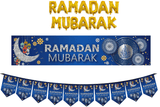 Ramadan Mubarak Banner Blue (24985)