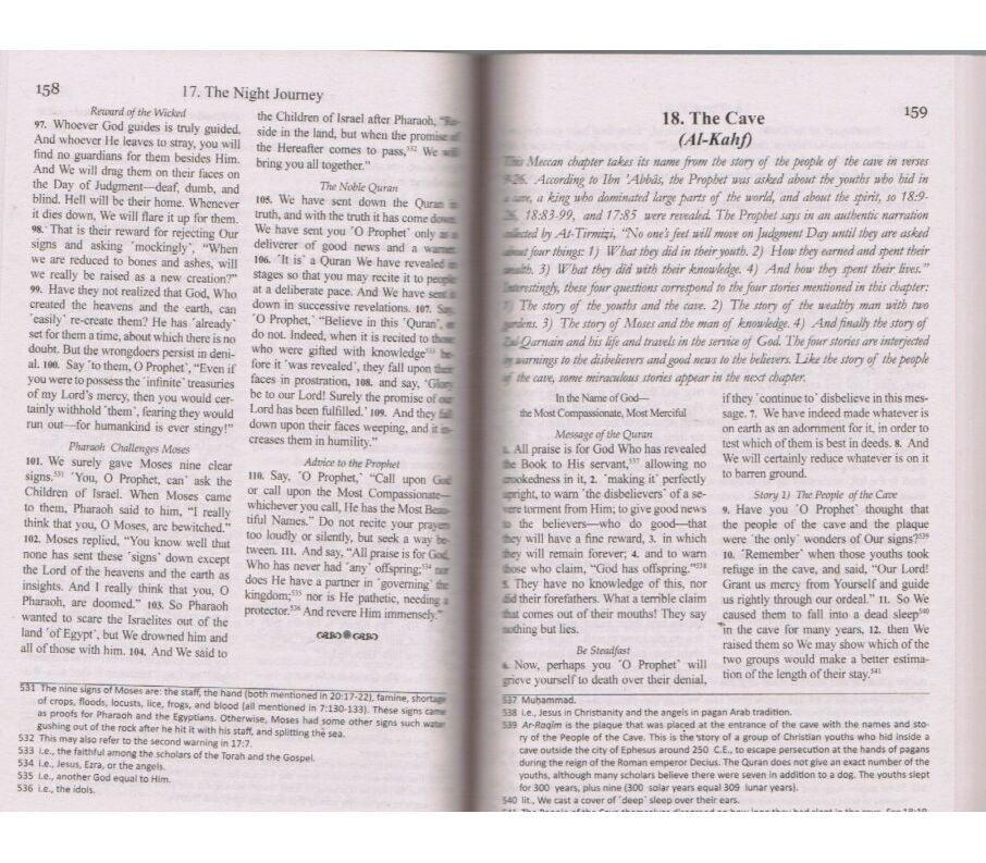 The Clear Quran English Only Military Paperback Pocket Size 14.5x9.5cm