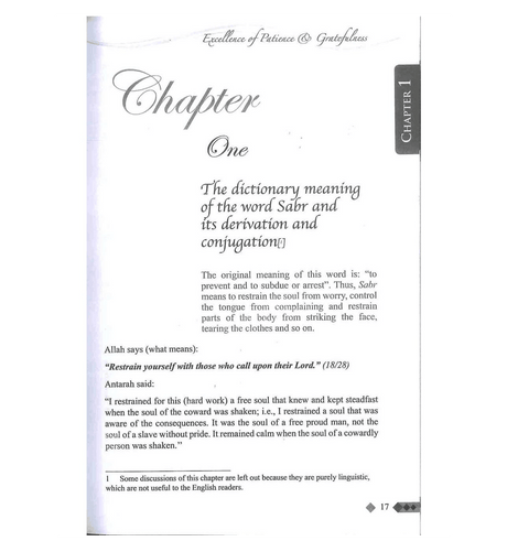 Excellence of Patience and Gratefulness by Ibn Al-Qayyim - NobleBookshop