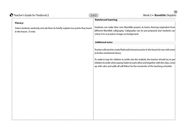 Teacher’s Guide for Islamic Studies : Book 2- Learn about Islam Series, 9781912437023