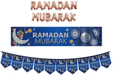 Ramadan Mubarak Banner Blue (24985)