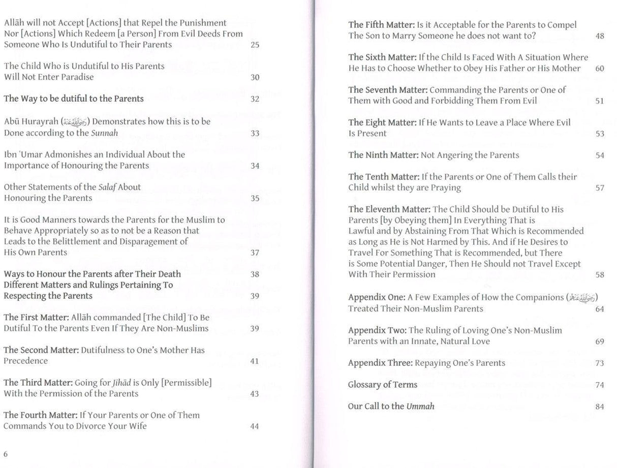 The Rights of the Parents in Light of the Qur'an & the Sunnah