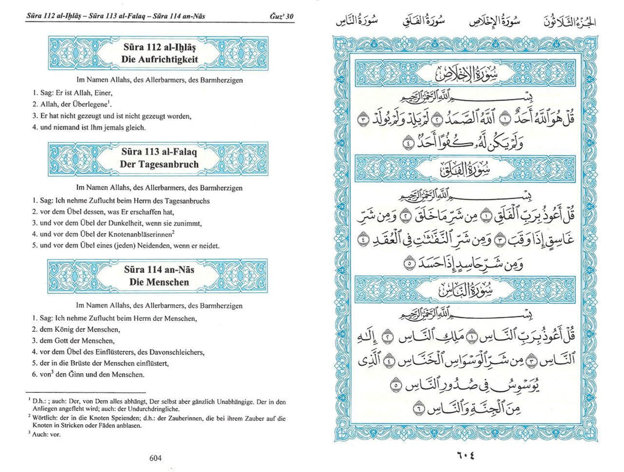 The Noble Quran In German (Deutsch Sprache), 9786038187180