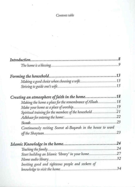 Advice on Establishing an Islamic Home - NobleBookshop