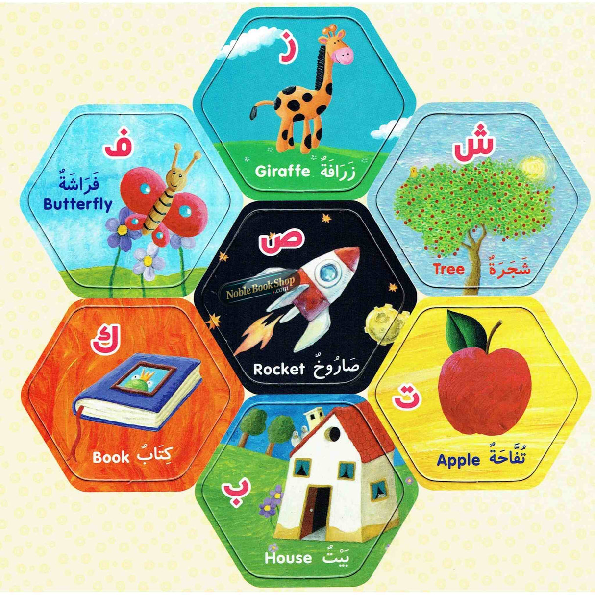 Arabic Alphabet Bingo ( A fun Picture matching Game)