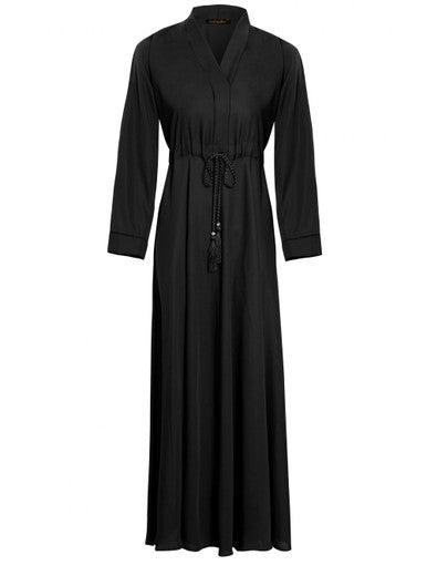 BLACK FOZIA ABAYA