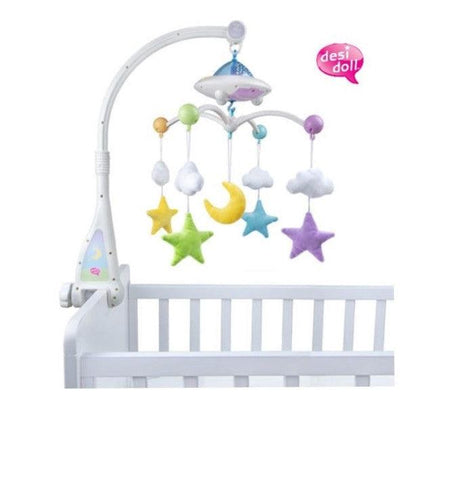 Moon & Stars Quran Cot Mobile with Light Projection