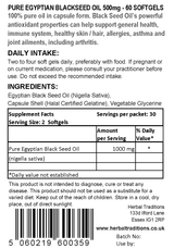 BLACK SEED OIL SOFTGELS CAPSULES