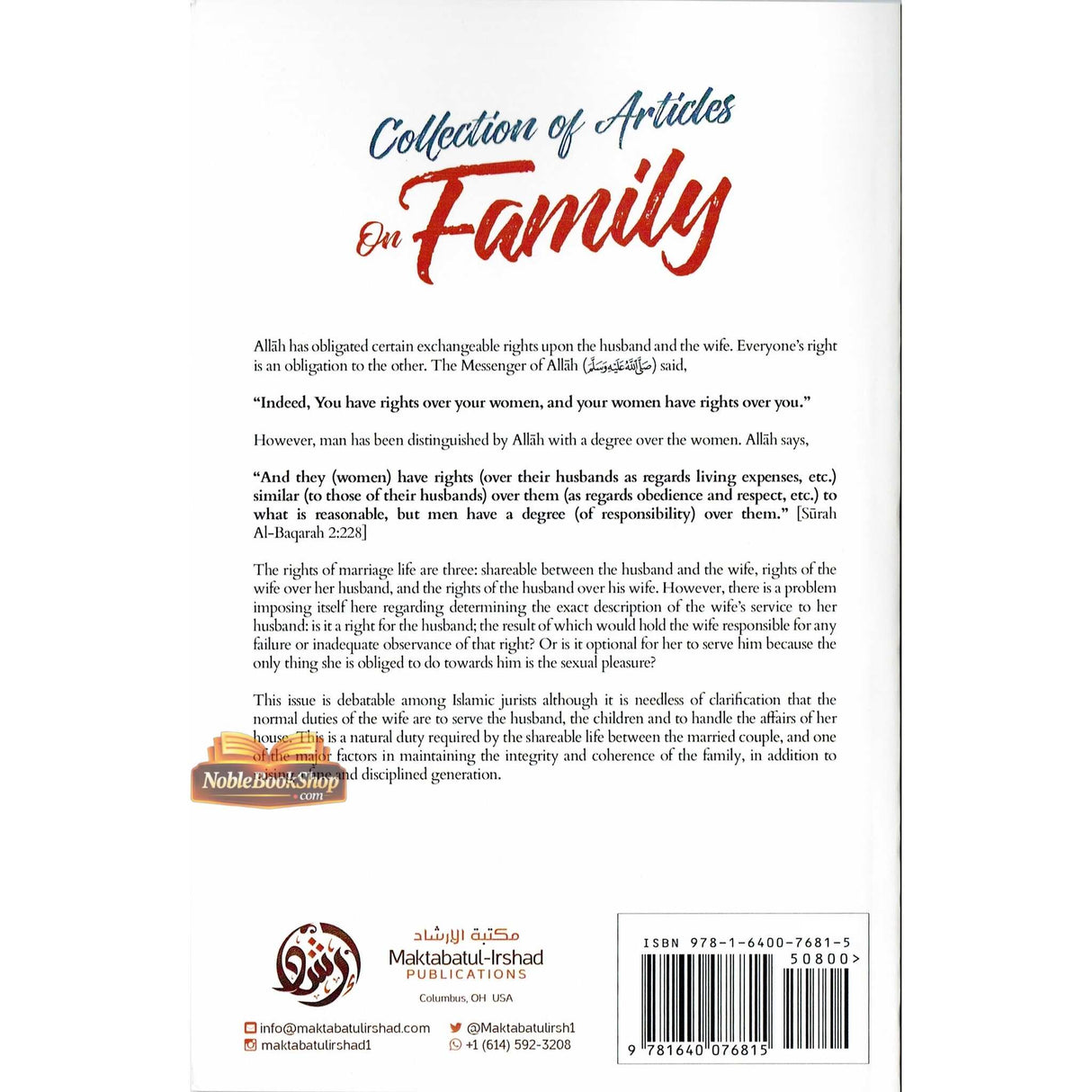 Collection of Articles on Family