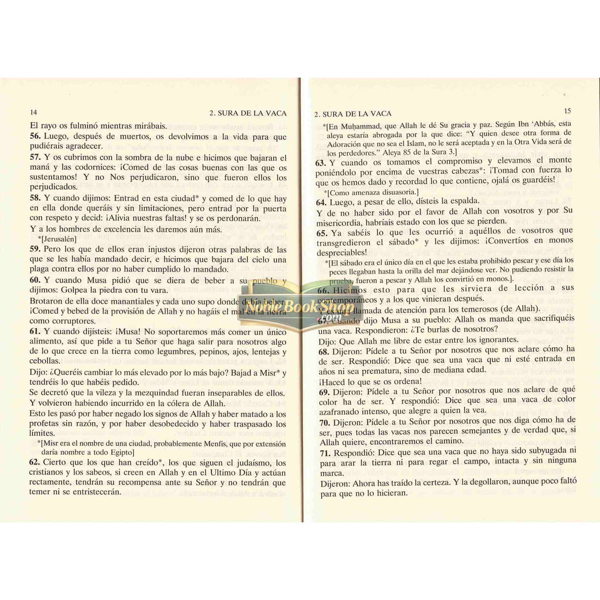 DEL NOBLE CORAN (TRADUCCION COMENTARIO) (Spanish Quran)