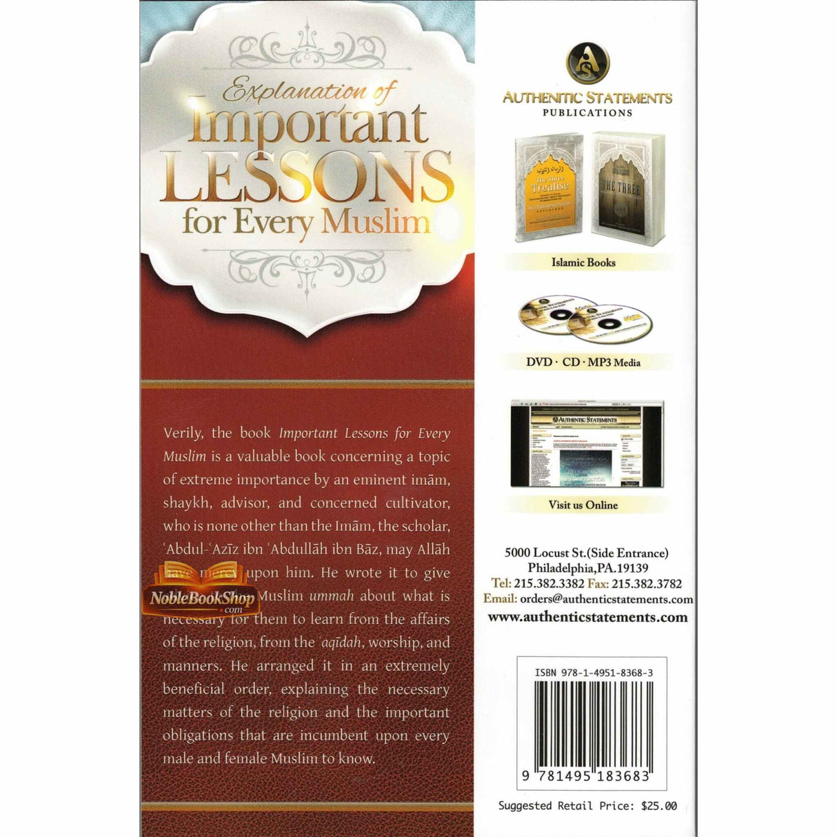 Explanation of Important Lessons For Every Muslim