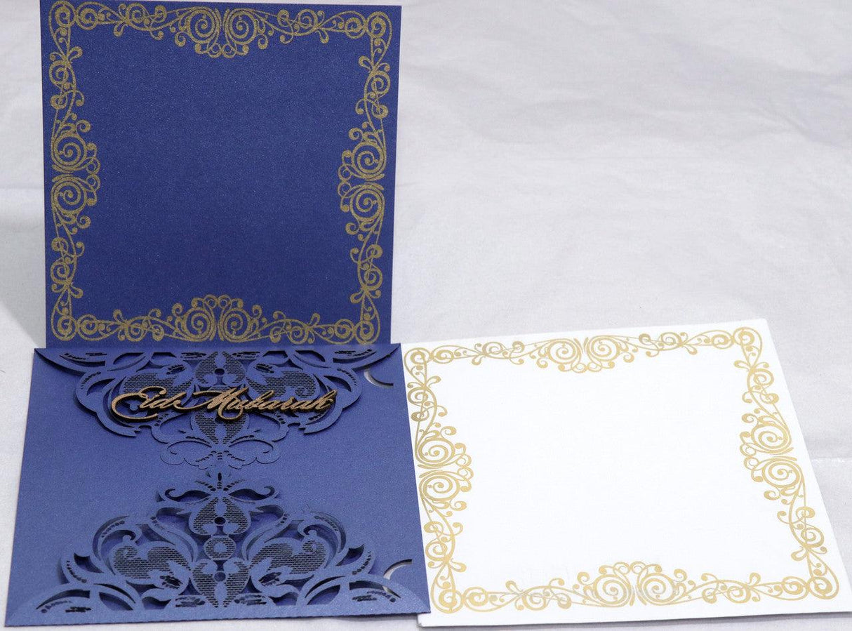 Eid Mubarak Laser Cut Greeting Cards Muslim Islamic Festival 2