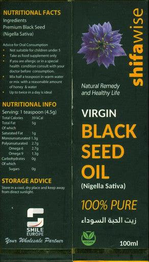 Virgin Blackseed Oil Nigella sativa by Shifawise 100ml