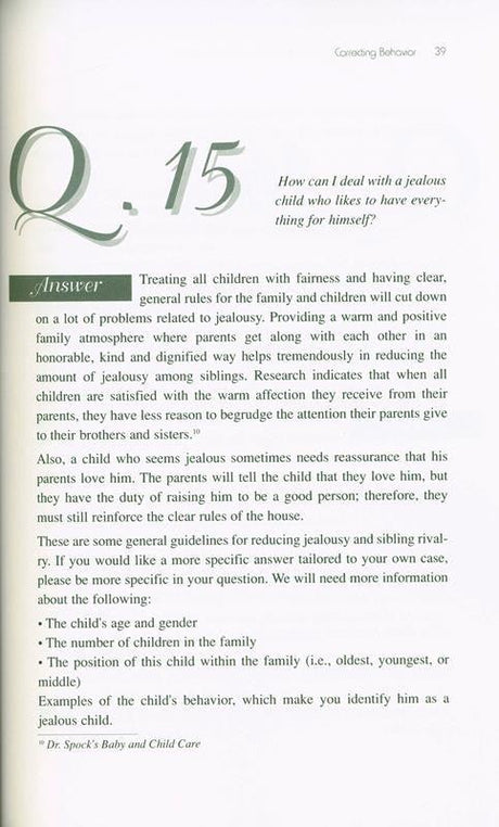 Answers To Frequently Asked Questions On Parenting (Part 1,2,3) (23177)