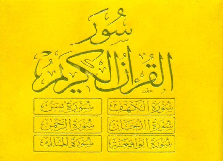 Beautiful Rainbow Colours Selected Surahs Velvet Cover Pocket Size 10x12 cm (24936)