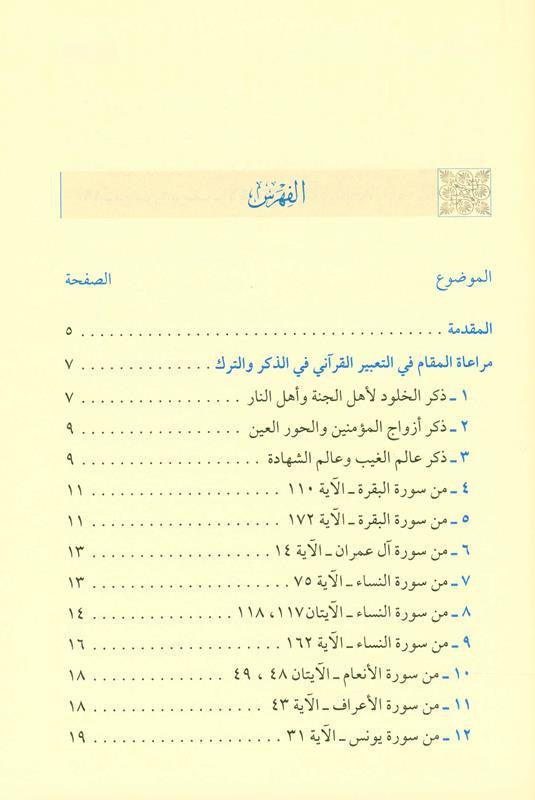 Taking into account the position in the Qur’anic expression مراعاةالمقام في التعبير القرآني (21888)