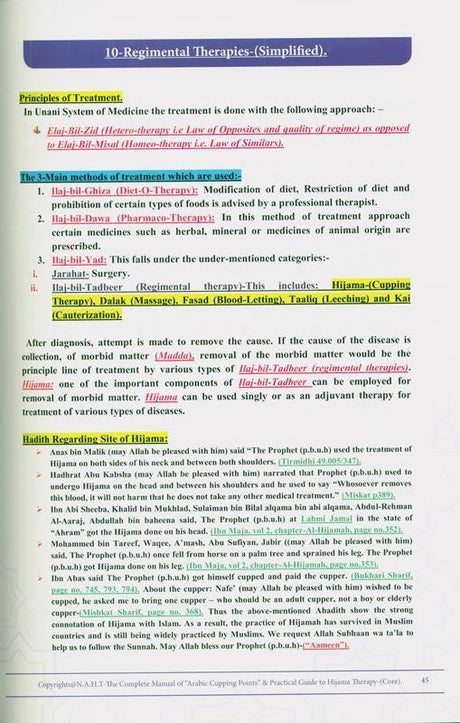 Hijama Therapy : A Complete Manual Of ' The Arabic Cupping Points ' (24887)