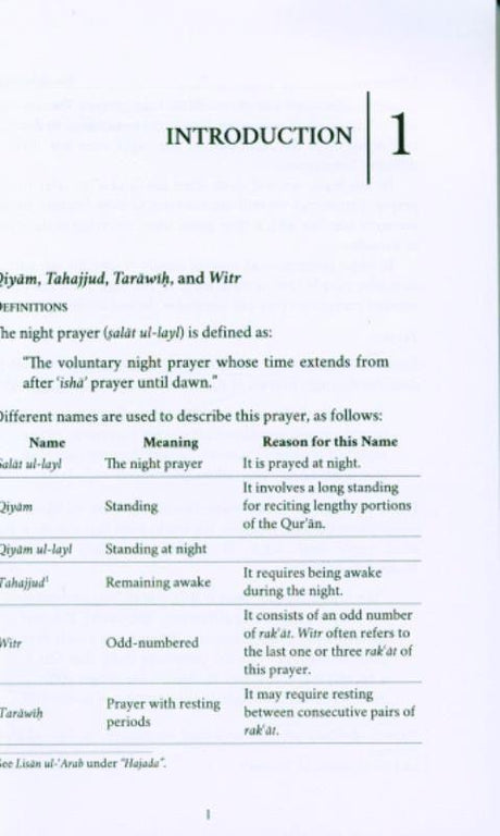 The Night Prayers - Qiyam & Tarawih (22186)
