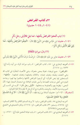 Lu'lu Wa-Al-Marjan Muslim / Bukhari اللوّلووَالمرجان فيما اتفق عليه الشيخان vol 1&2, 9789933531331