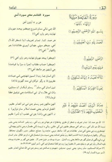 Noble Quran In Sindhi Language, 9786035000222