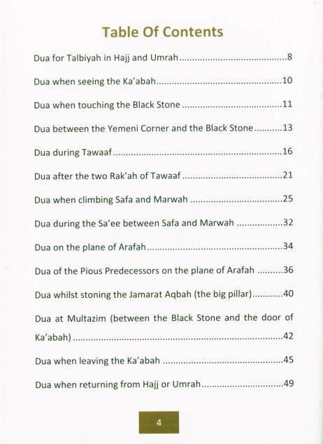 The Duas and the State of the Pious Predecessors during Hajj and Umrah, 9781916186200