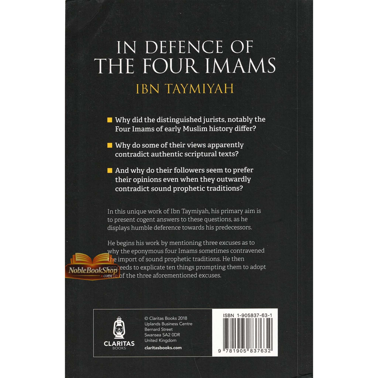 In Defence of the Four Imams