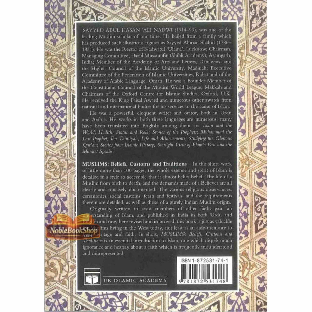 Muslims Beliefs, Customs & Traditions