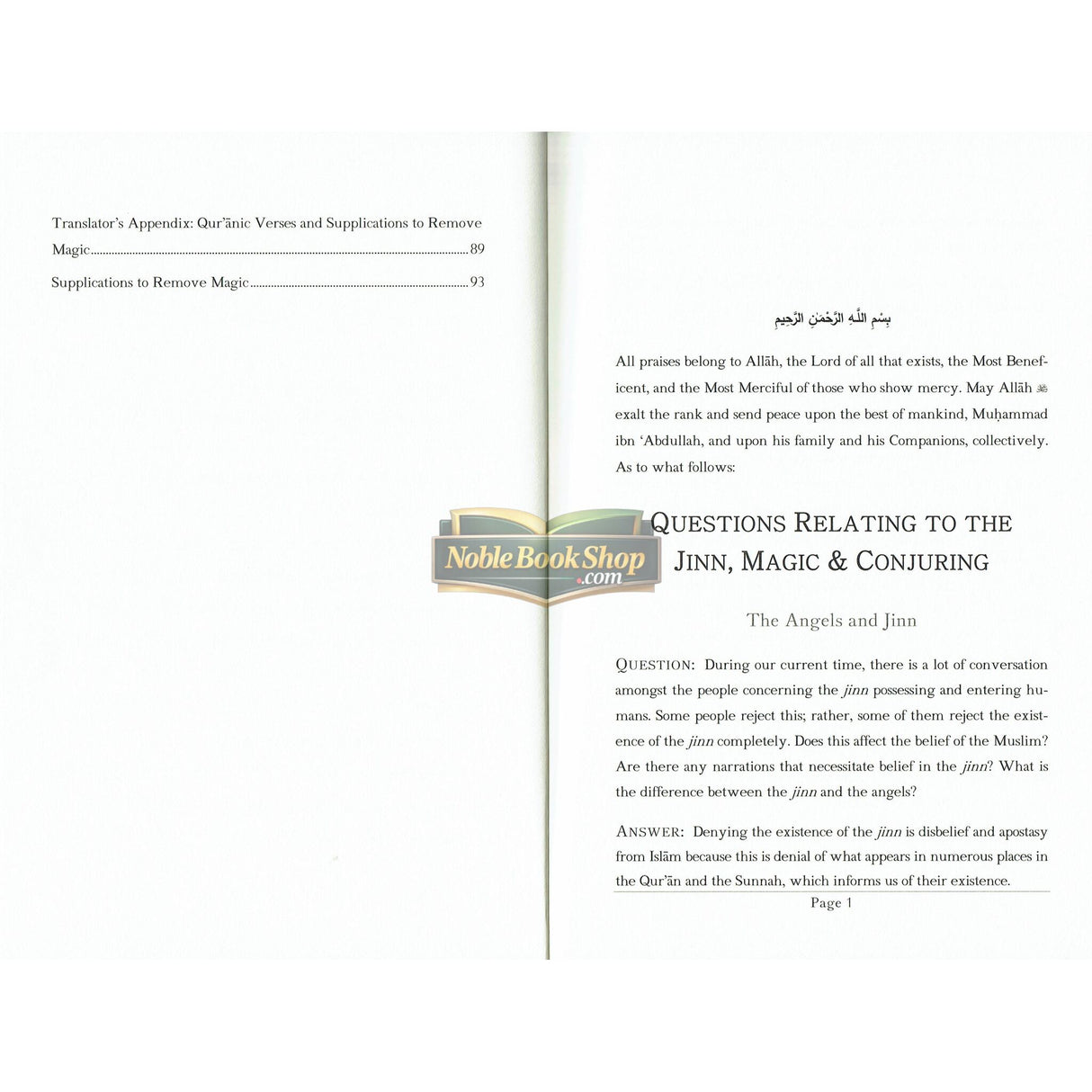 Questions Relating to the Jinn, Magic, and Conjuring