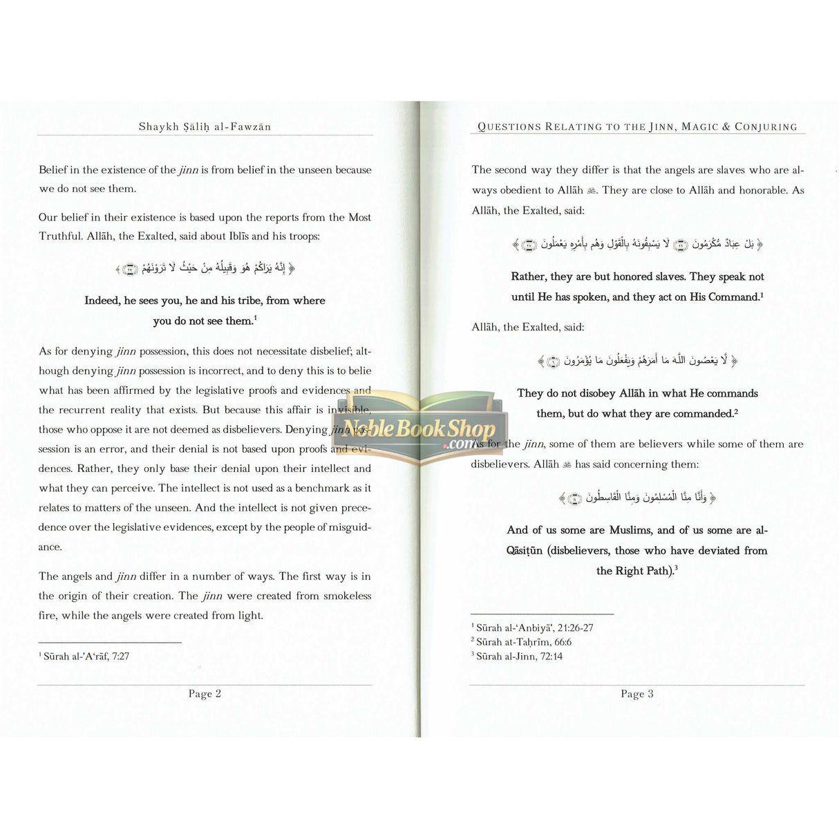 Questions Relating to the Jinn, Magic, and Conjuring