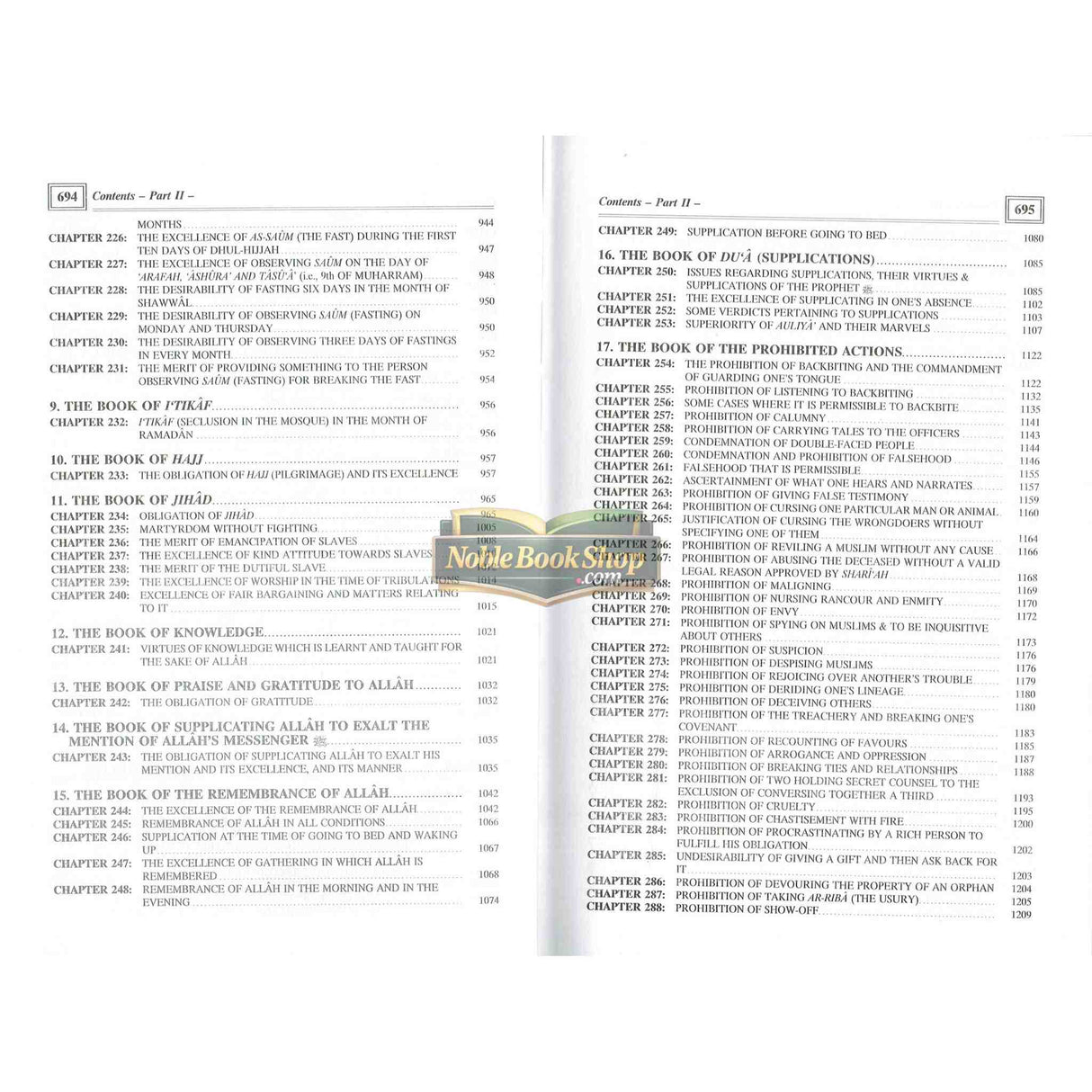 Riyad Us Saliheen : 2 volume Set