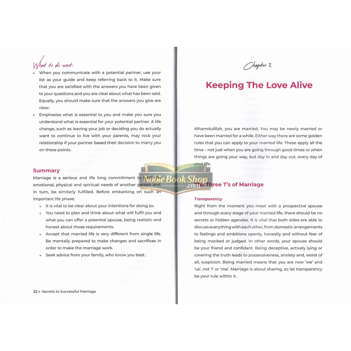 Secrets to a Successful Marriage