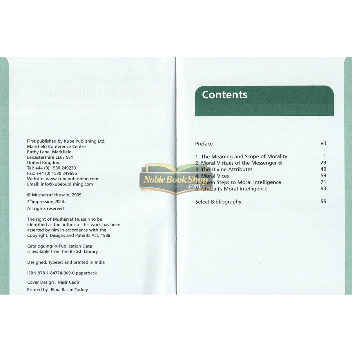 Seven Steps to Moral Intelligence(Based On Imam Ghazal’s Techings)