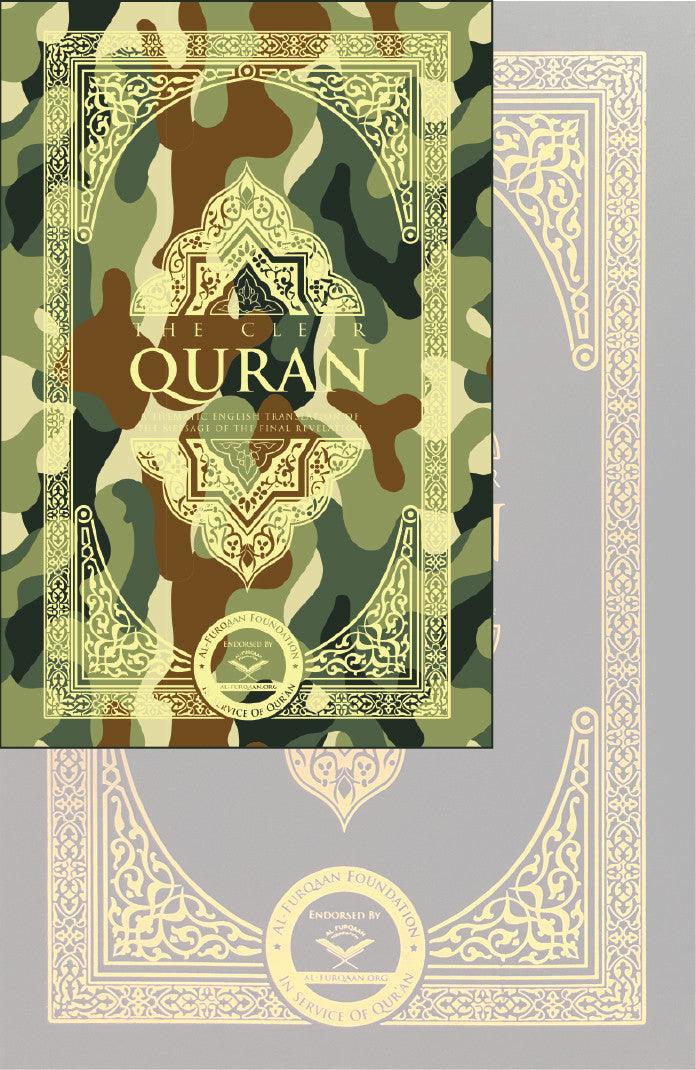 The Clear Quran English Only Military Paperback Pocket Size 14.5x9.5cm