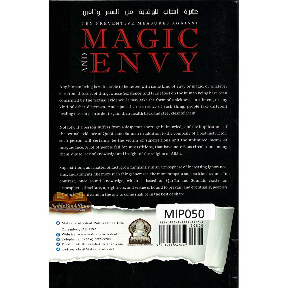 Ten Preventive Measures Against Magic and Envy