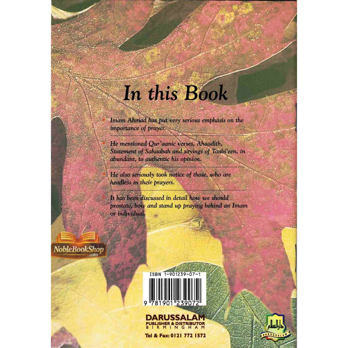 The Essay Of Ahmad bin Hanbal On Prayer